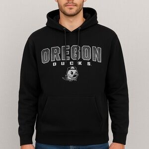 Oregon Ducks College Football Basketball Hoodie Medium Black Colosseum NCAA Mens